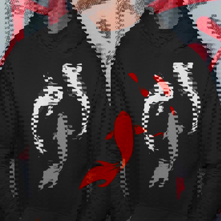 国産鯉 庭 池 魚 パーカー 面白い贈り物