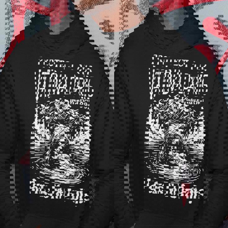 国立公園を守る ドージェ公園は利益ではない パーカー 面白い贈り物