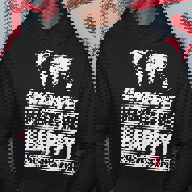 地理の先生への贈り物-面白い地理の恋人のユーモア パーカー 面白い贈り物