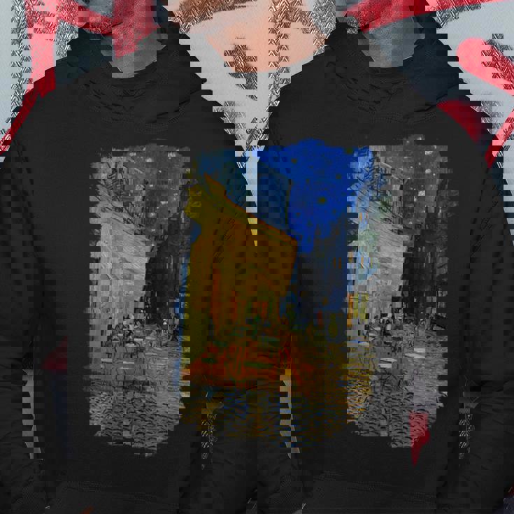 夜のカフェテラス ゴッホ パーカー 面白い贈り物