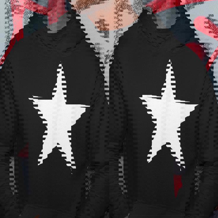 大きな白い星 パーカー 面白い贈り物