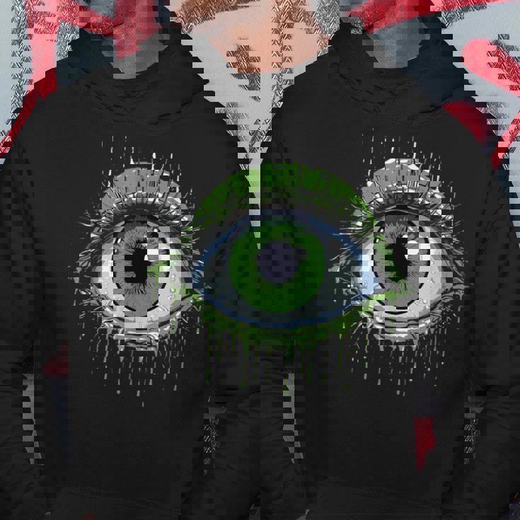 大きな緑の目玉 パーカー 面白い贈り物