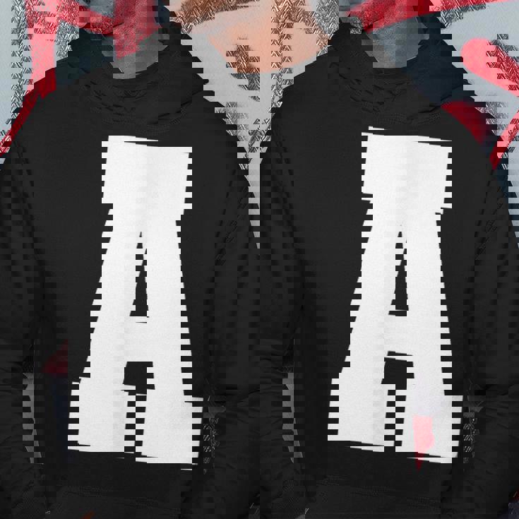 大文字 A アルファベットモノグラム イニシャル パーカー 面白い贈り物