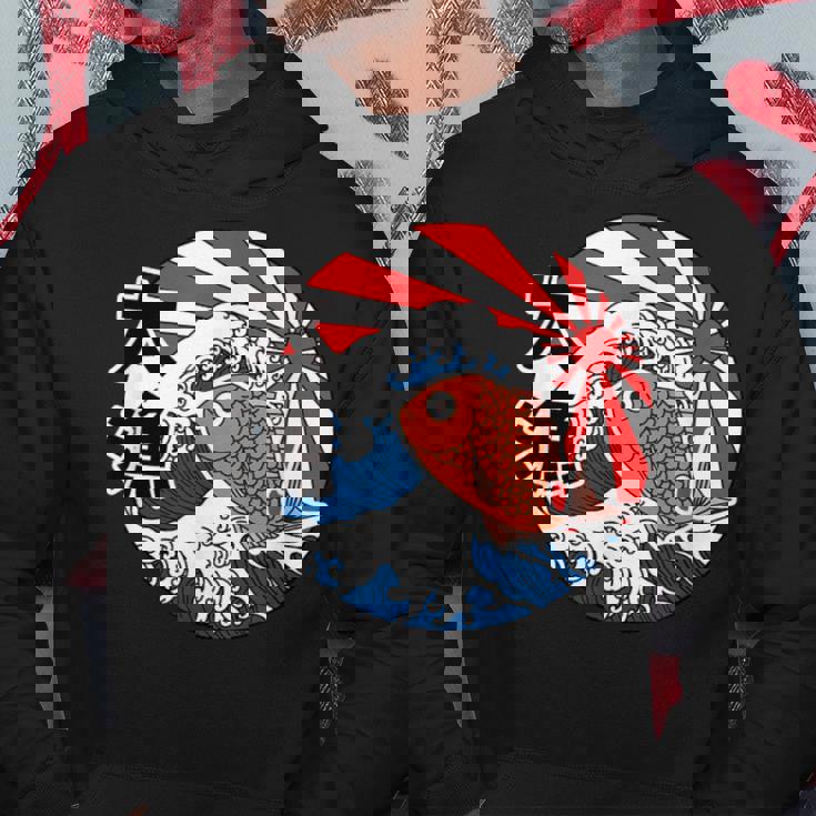 大漁旗 魚 鯛 旗 イラスト 波 ソーラン節 かわいい おもしろ おしゃれ パーカー 面白い贈り物