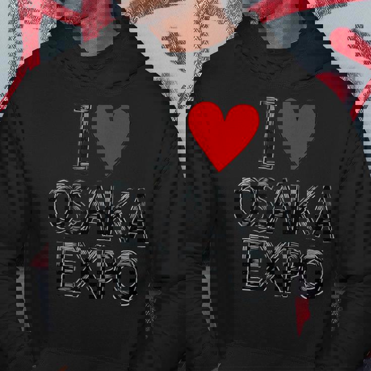 大阪万博 関西万博 記念 I Love Osaka Expo グッズ お土産 本 メンズ レディース パーカー 面白い贈り物