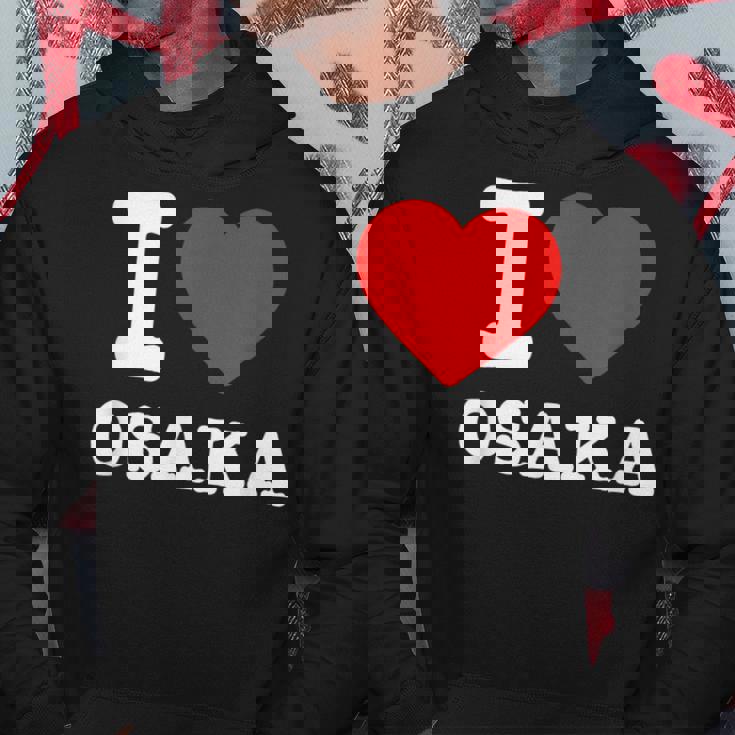 大阪大好き I Love Osaka パーカー 面白い贈り物