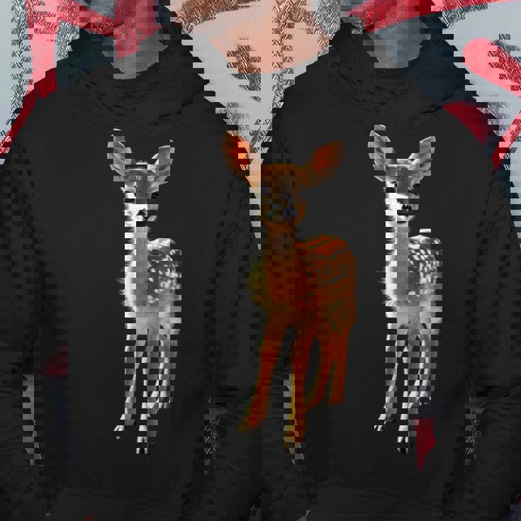 子鹿愛好家のためのロー鹿 ローバック鹿 子鹿 スイート鹿 パーカー 面白い贈り物