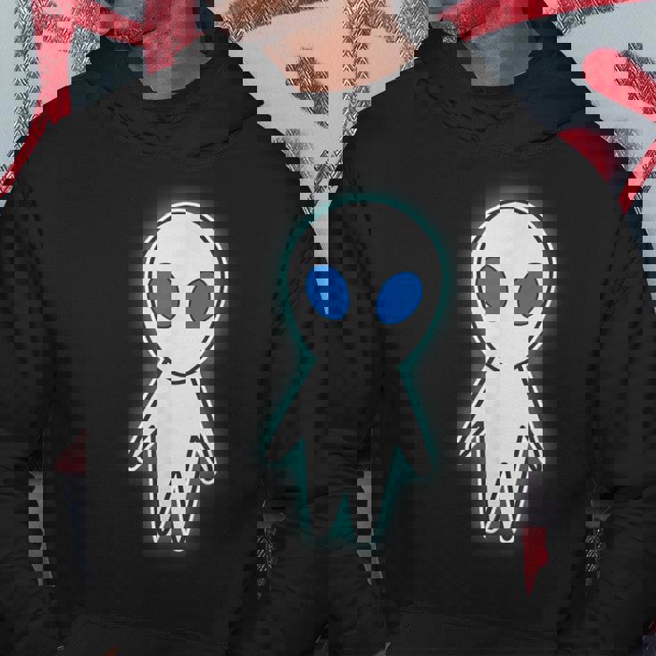 宇宙人 エイリアン『セルフィー』グレイ【ゆるフレンズ】かわいい イラスト 面白い パーカー 面白い贈り物