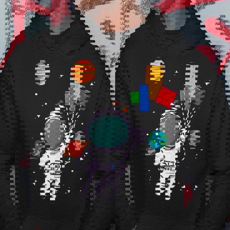 宇宙飛行士とレゴバルーンの冒険 パーカー 面白い贈り物