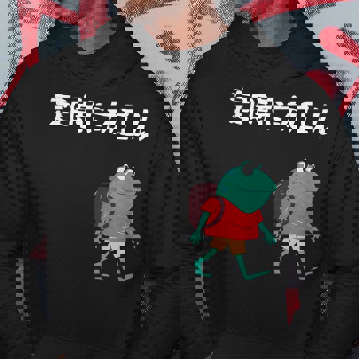 定時にカエル カエル ジョーク オヤジギャグ ダジャレ おもしろ ネタ パーカー 面白い贈り物