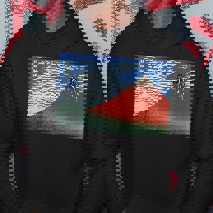 富士 晴天の山 葛飾北斎 パーカー 面白い贈り物