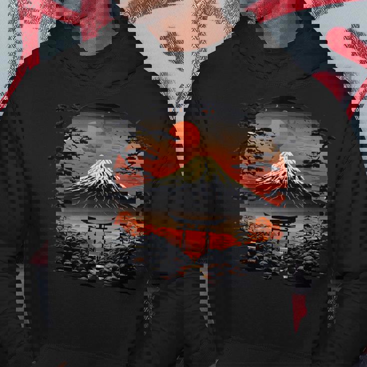 富士山アート パーカー 面白い贈り物