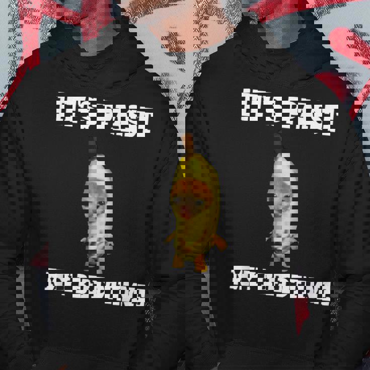 寝る時間が過ぎた面白い猫のミーム パーカー 面白い贈り物