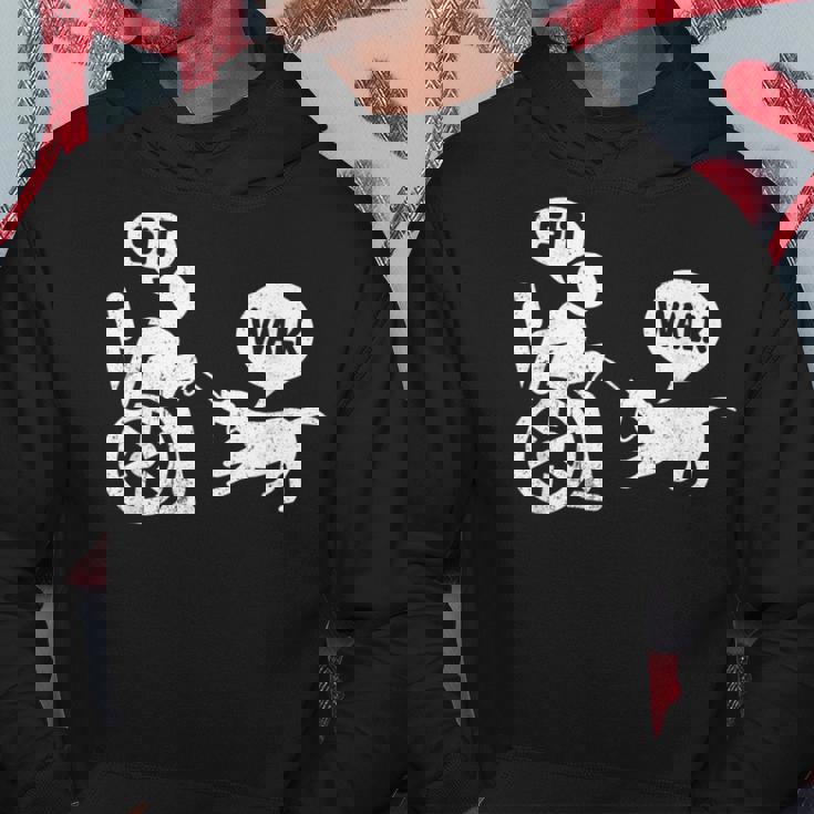 座って歩く 車いす ユーモア ジョーク 障害者 車いす パーカー 面白い贈り物