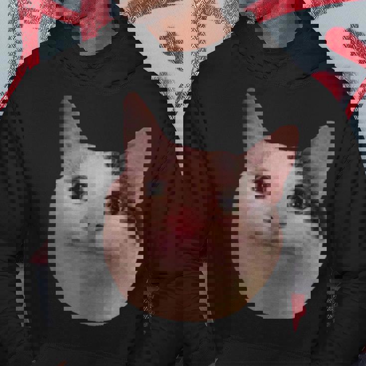 微笑む猫のミームベルーガ パーカー 面白い贈り物