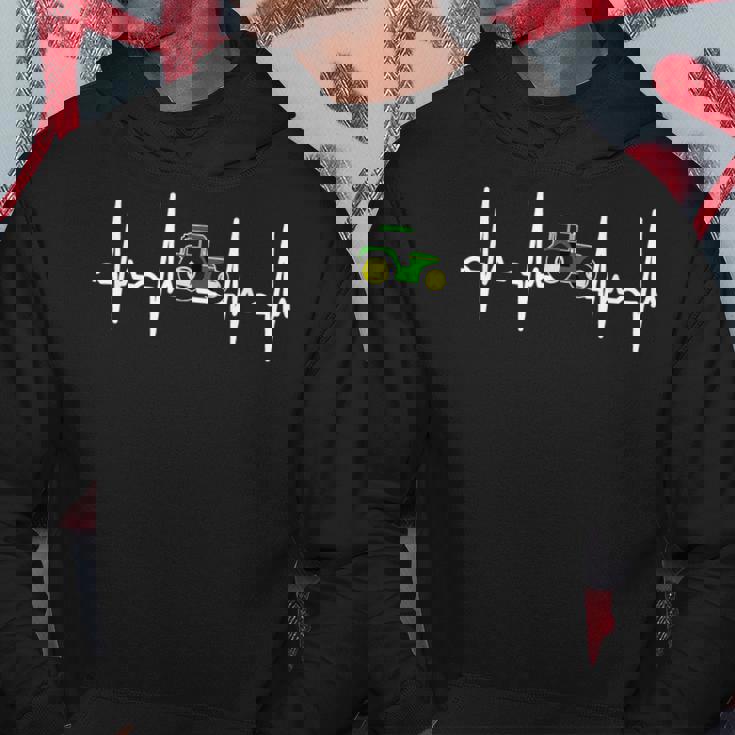 心拍トラクター 農家の生活 脈ライン パーカー 面白い贈り物