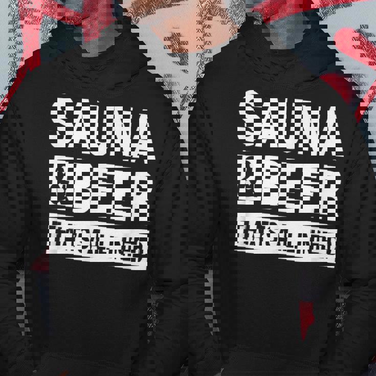 必要なのはサウナ&ビール パーカー 面白い贈り物