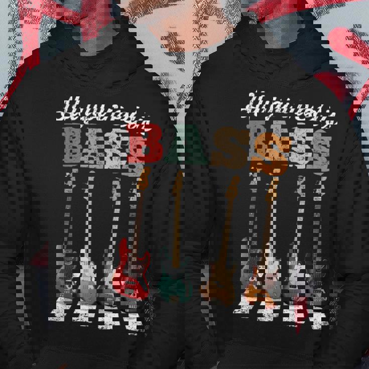 必要なのはベースだけ ベーシストのための有名なクロスウォーク All You Need Is Bass パーカー 面白い贈り物