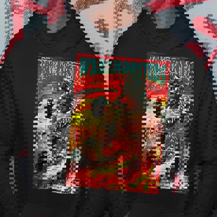 怪獣戦争 怪獣ホラー パーカー 面白い贈り物