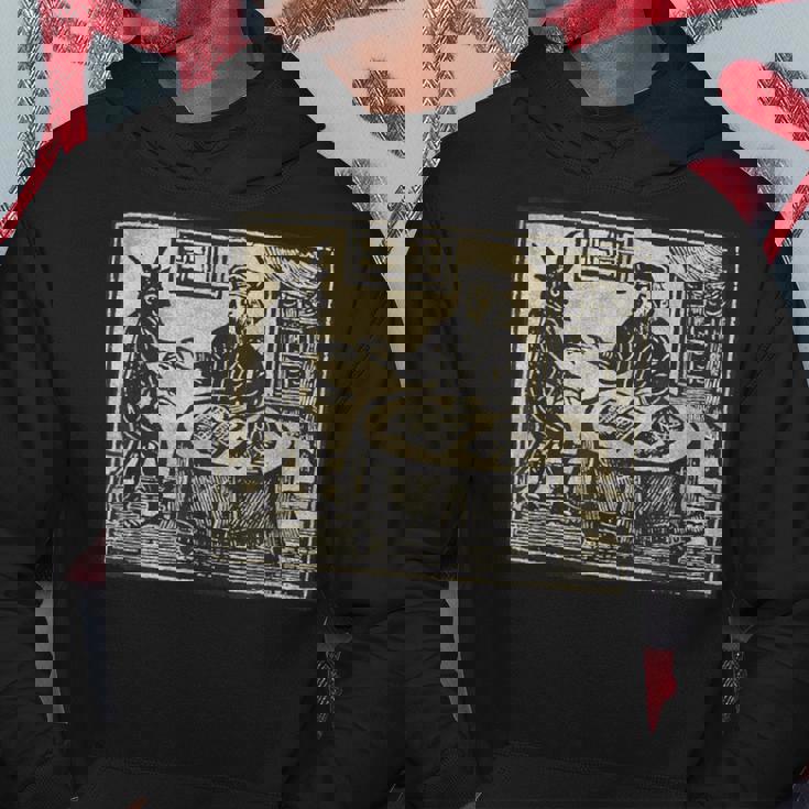 悪魔 オカルト 鬼 召喚 ゴス ホラー 美的 ウッドカット パーカー 面白い贈り物