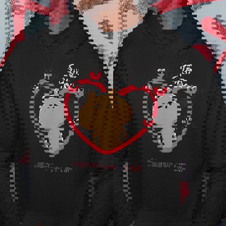 愛しすぎて大好きすぎる。 ペアデザイン くま パーカー 面白い贈り物