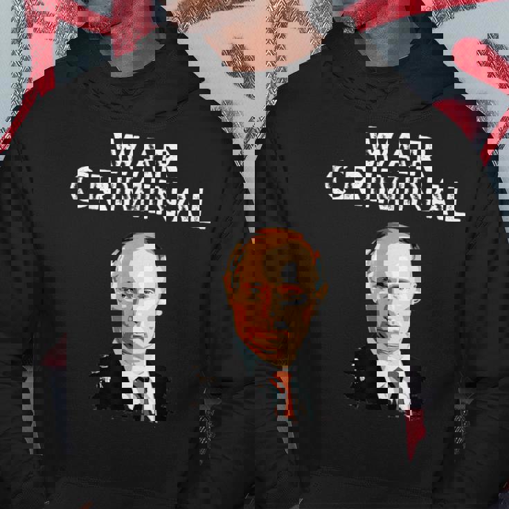 戦争犯罪者プーチン反ウラジミールプーチン パーカー 面白い贈り物