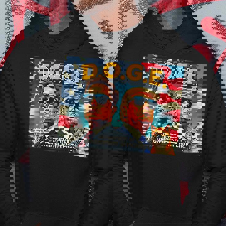 政府効率省 イーロン・マスク・ドナルド・トランプ パーカー 面白い贈り物