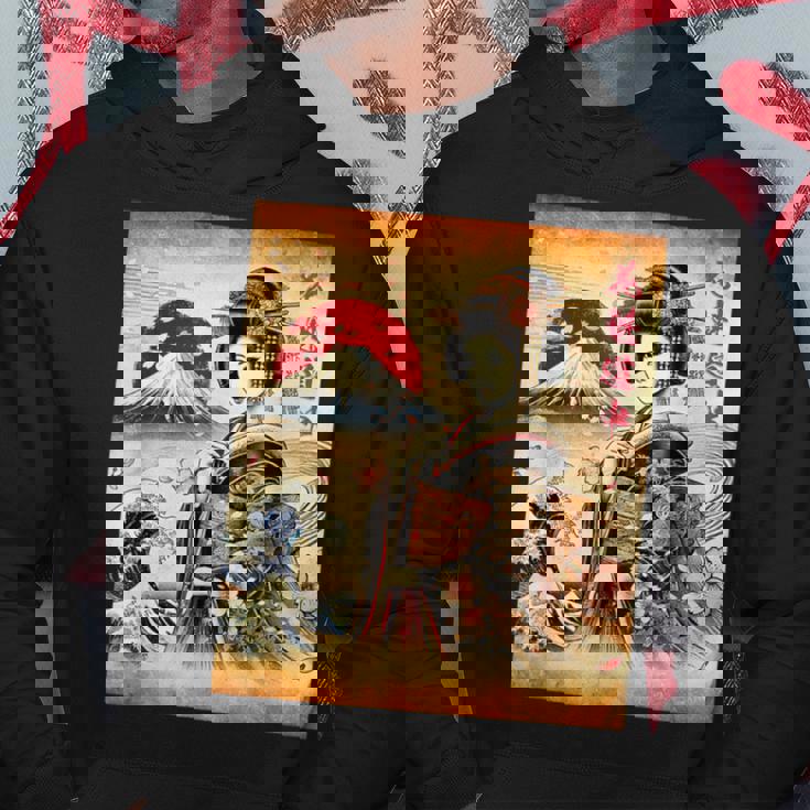 日本の伝統の優雅さ パーカー 面白い贈り物