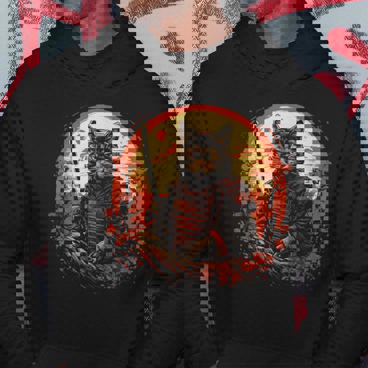 日本の芸術 猫 忍者 浮世絵 アニメスタイル サムライキャット 猫好き 愛猫家 ペット 猫飼い 可愛い ネコ ねこ 猫 パーカー 面白い贈り物