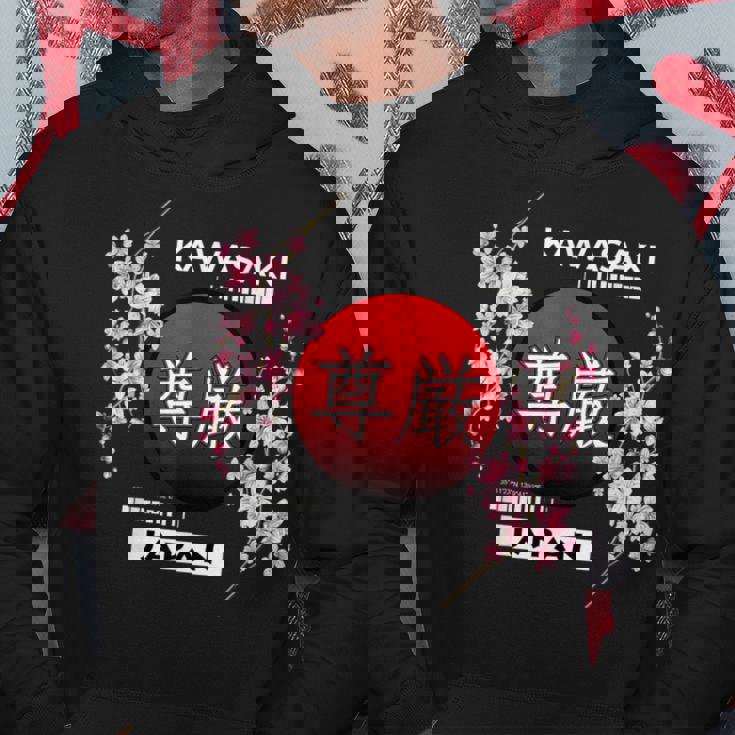 日本の都市の桜桜の花、川崎 パーカー 面白い贈り物