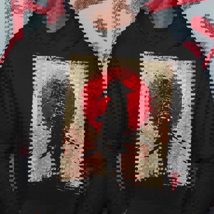 日本アート サムライ ビンテージ ファイター レトロデザイン パーカー 面白い贈り物