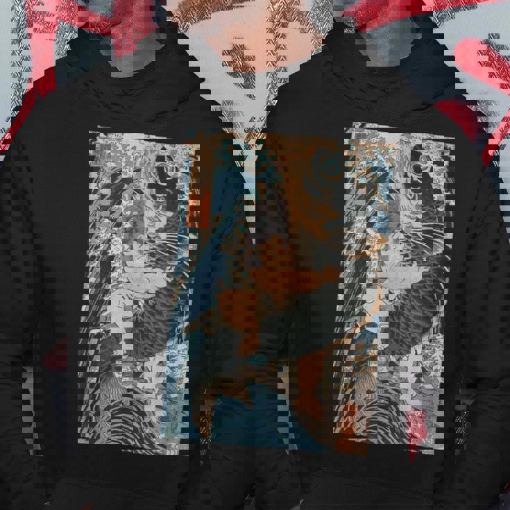 日本美術 戦闘機 相撲 鯉 海波 国吉 浮世絵 パーカー 面白い贈り物