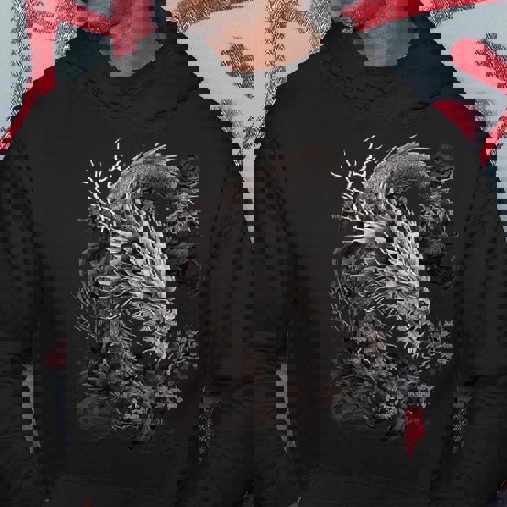 日本龍 タトゥー描画 伝統的な日本のグラフィックtシャツ パーカー 面白い贈り物