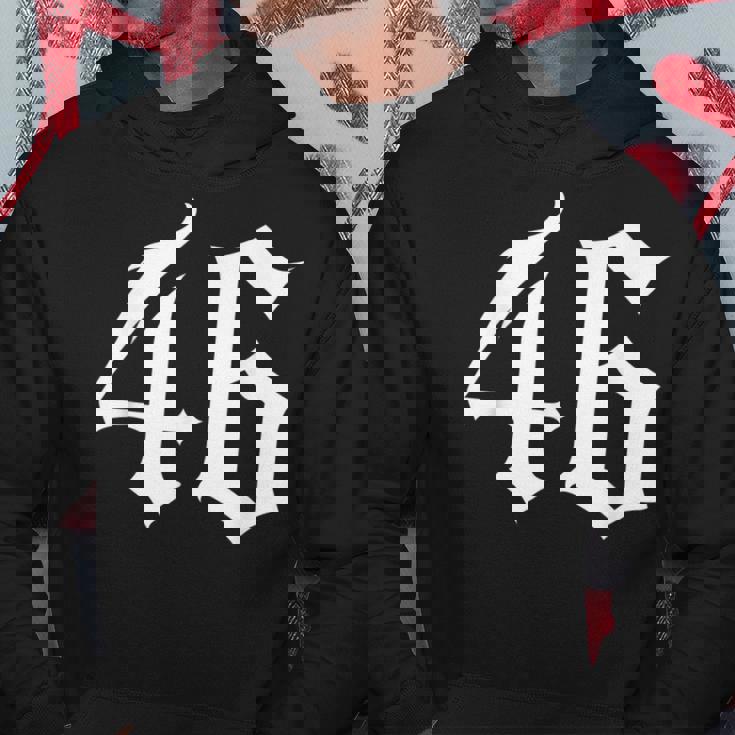 旧英数字 46 46 パーカー 面白い贈り物