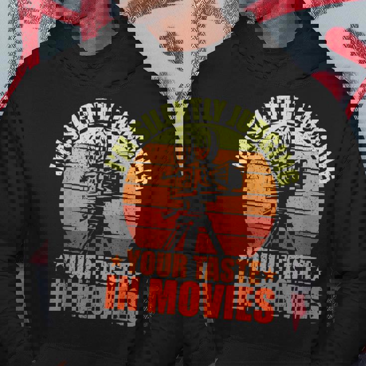 映画で味を判断する 映画ファン 映画 シネマ パーカー 面白い贈り物