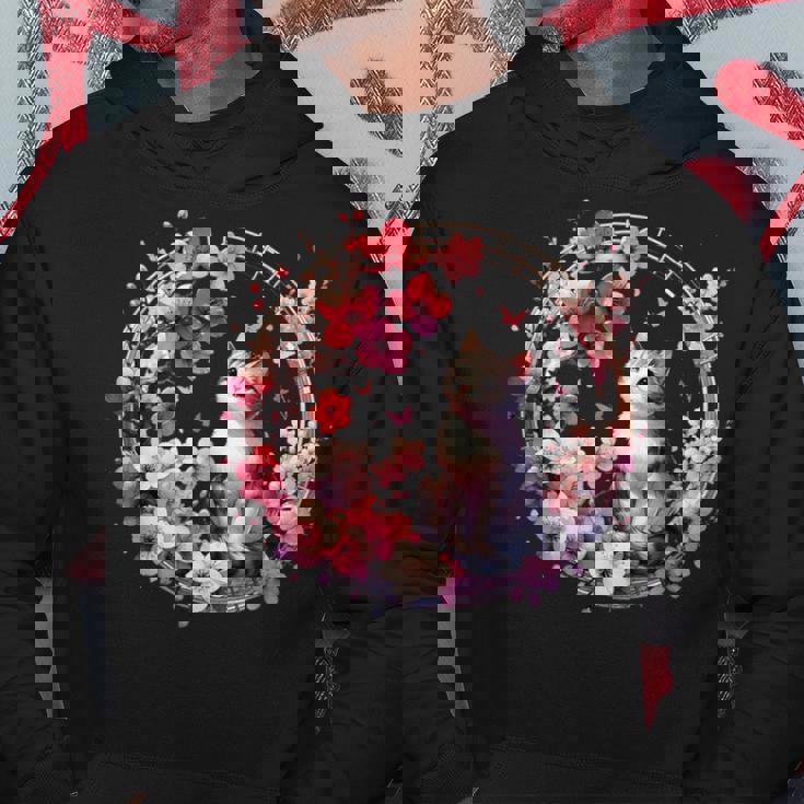 春の桜 かわいい猫と桜の花 パーカー 面白い贈り物