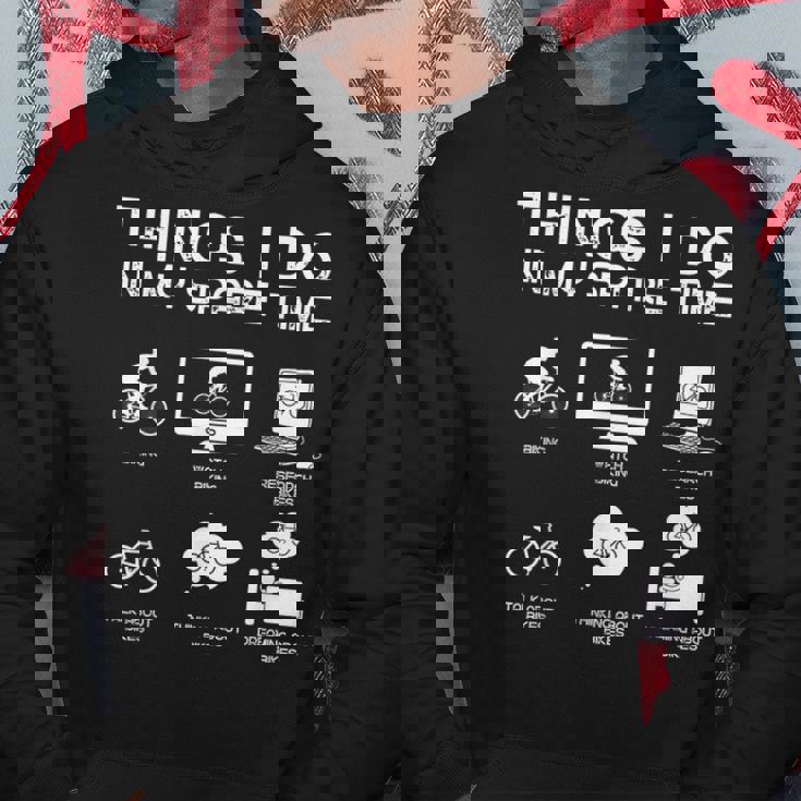 暇なときにすること面白い自転車愛好家 パーカー 面白い贈り物