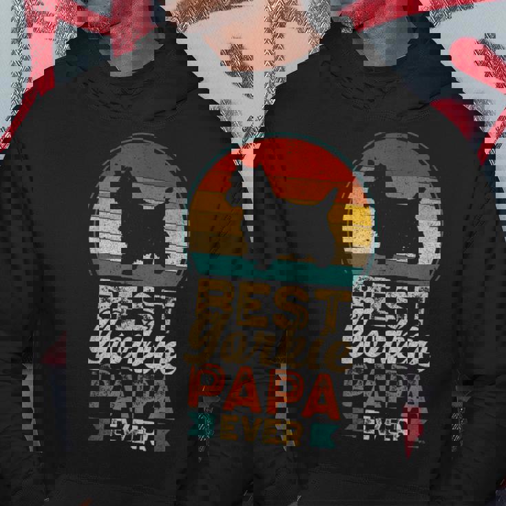 最高のヨーキーパパ ヨークシャー・テリア パーカー 面白い贈り物