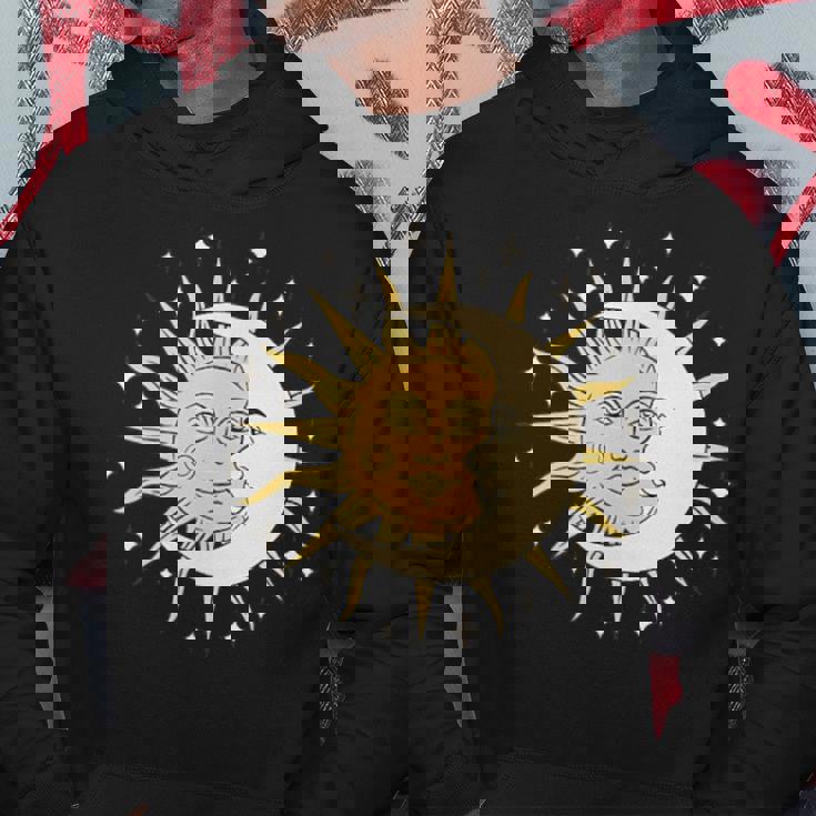 月 太陽 美的 神秘的 パーカー 面白い贈り物