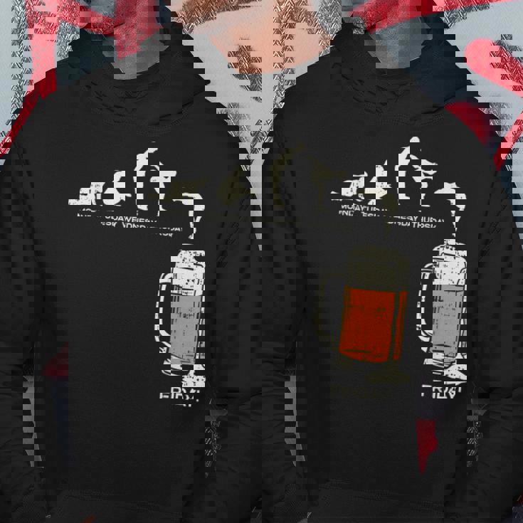 月曜日から金曜日のビールのおかしい仕事の週の飲むチームのギフトへの月曜日 パーカー 面白い贈り物