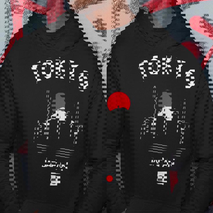 東京 日本 国旗 東京スカイライン ミニマリスト お土産 パーカー 面白い贈り物