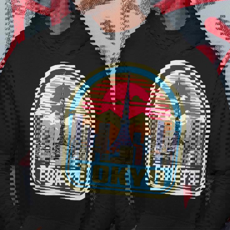 東京シティスカイライン ヴィンテージ 日本土産 レトロカラー パーカー 面白い贈り物