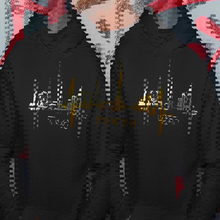 東京スカイライン ハートビート・ジャパン ファン・ハート アイ・ラブ・トーキョー I Love Tokyo パーカー 面白い贈り物