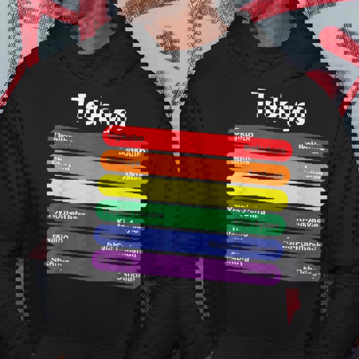 東京プライド レインボーフラッグ カラー メトロ鉄道 Lgbtq パーカー 面白い贈り物