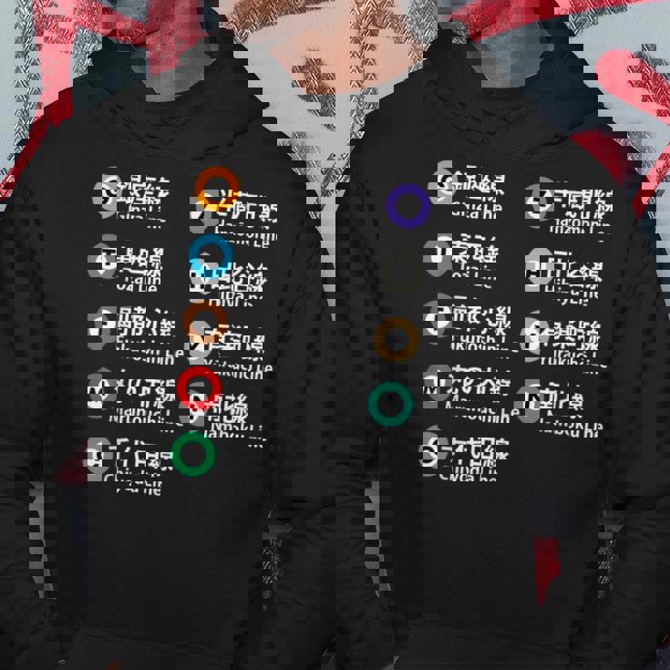 東京地下鉄線 漢字 銀座丸の内 日比谷ゆらく町 パーカー 面白い贈り物