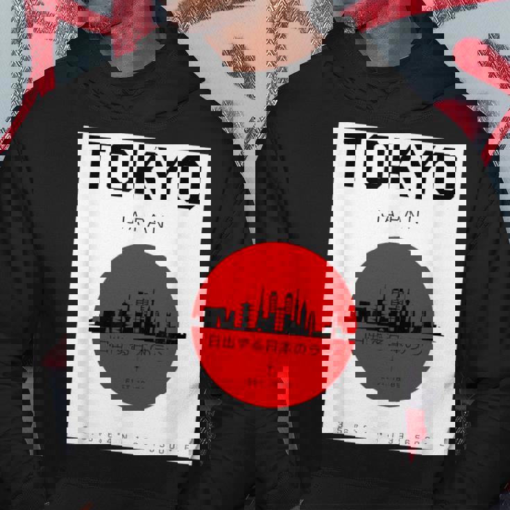 東京都 日本スタイル グラヒック 日本文化 パーカー 面白い贈り物