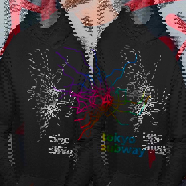 東京都メトロ地下鉄地図レトログルービー パーカー 面白い贈り物