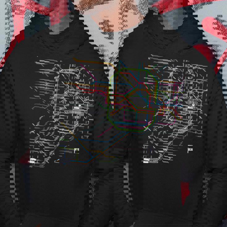 東京電車線路チャートユニセックス親子ペア パーカー 面白い贈り物