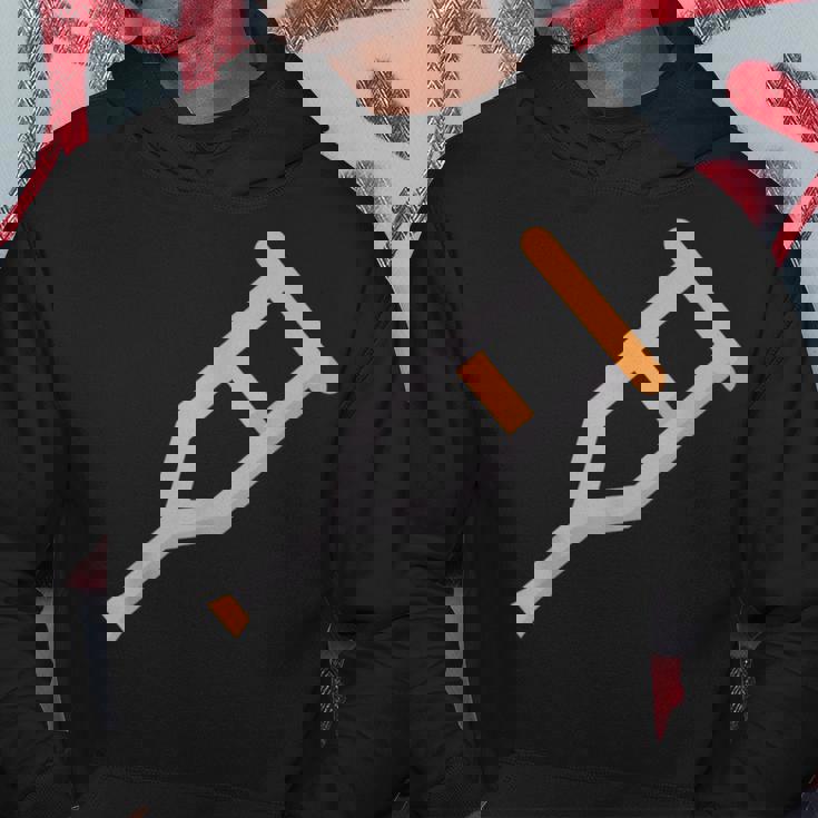 松葉杖 パーカー 面白い贈り物