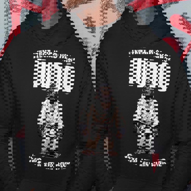 柔道ゴリラ かわいい日本の柔道家 パーカー 面白い贈り物